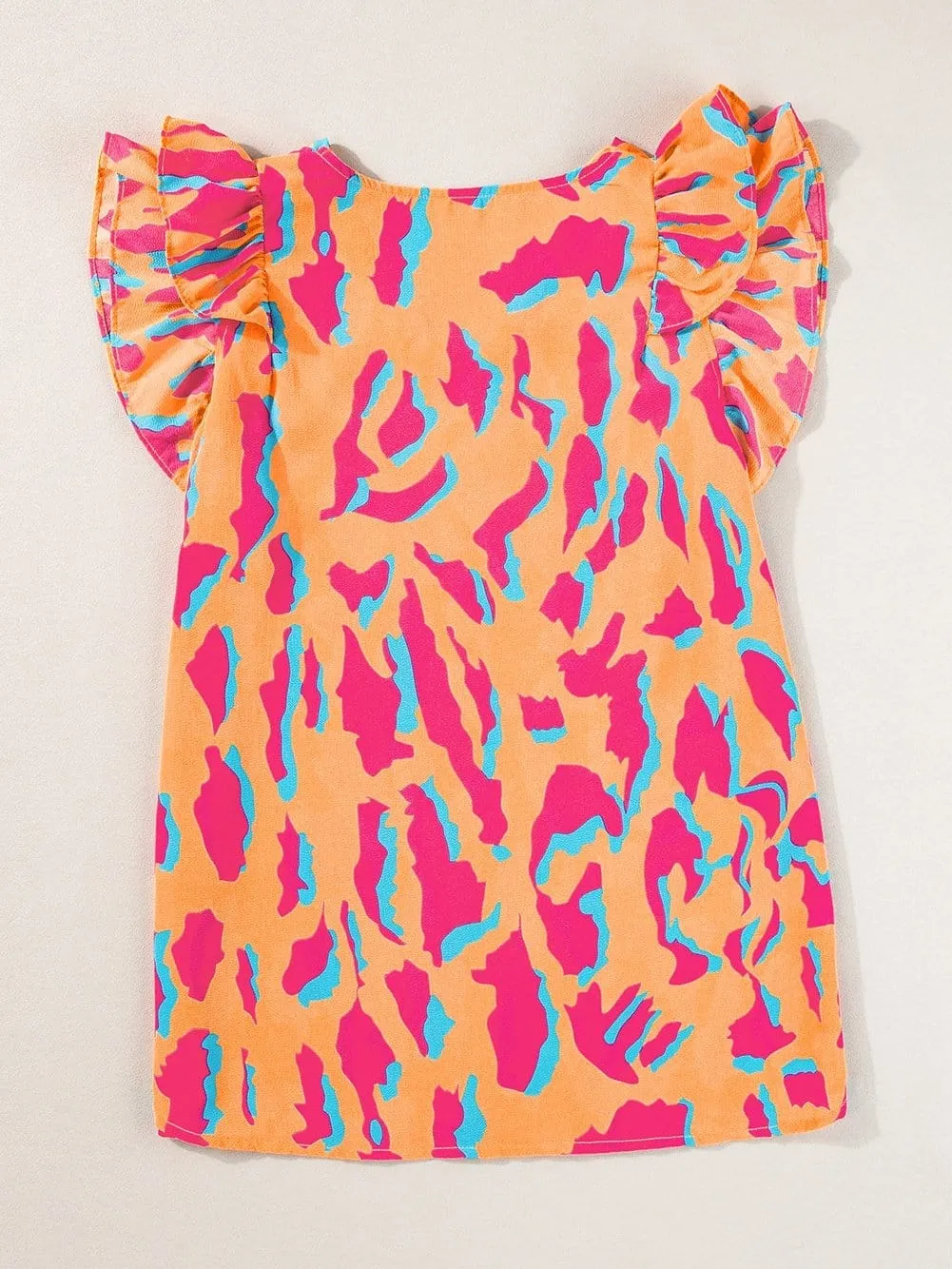 Abstract Print Summer Blouse