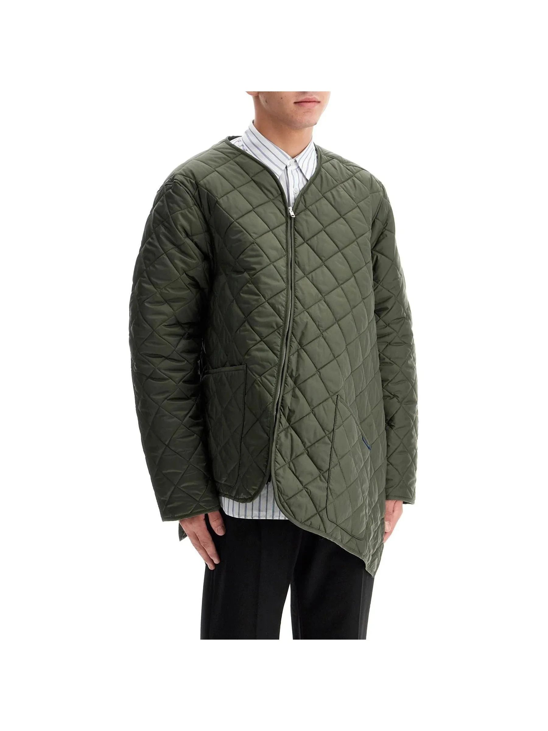 Asymmetric Quilted Jacket