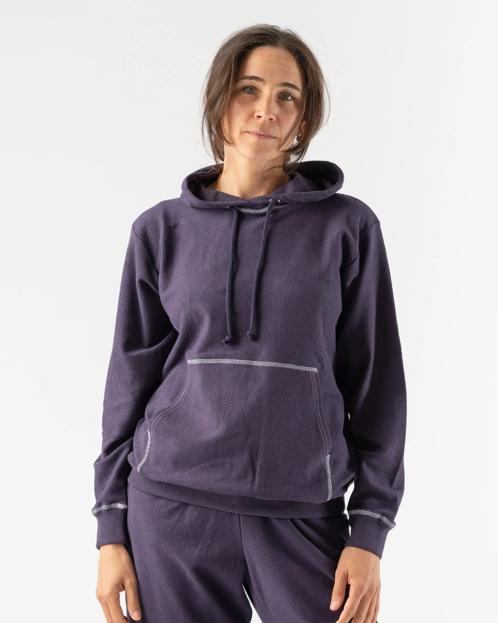 Baserange Navu Hoodie in Navy