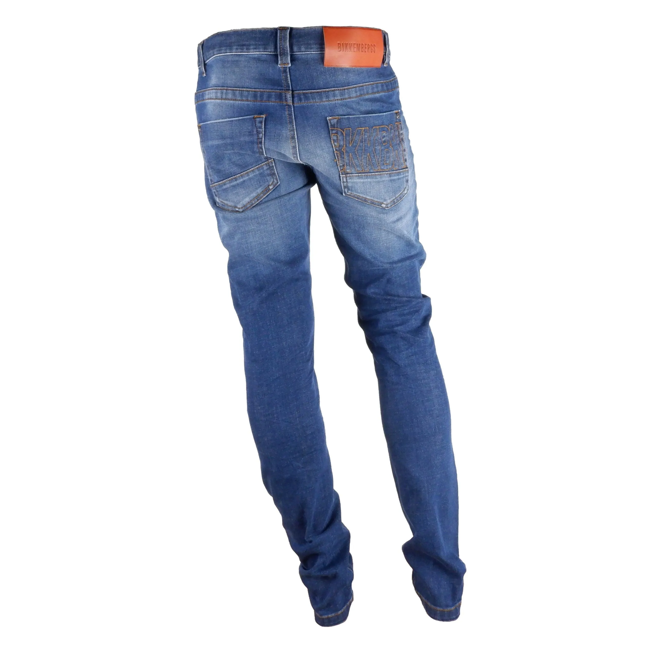 Bikkembergs Sleek Dark Blue Regular Fit Jeans