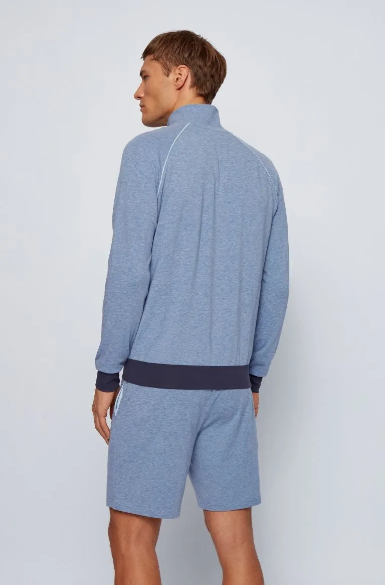 BOSS Mix & Match Jacket Z Sweatshirt in Sky Blue Marle