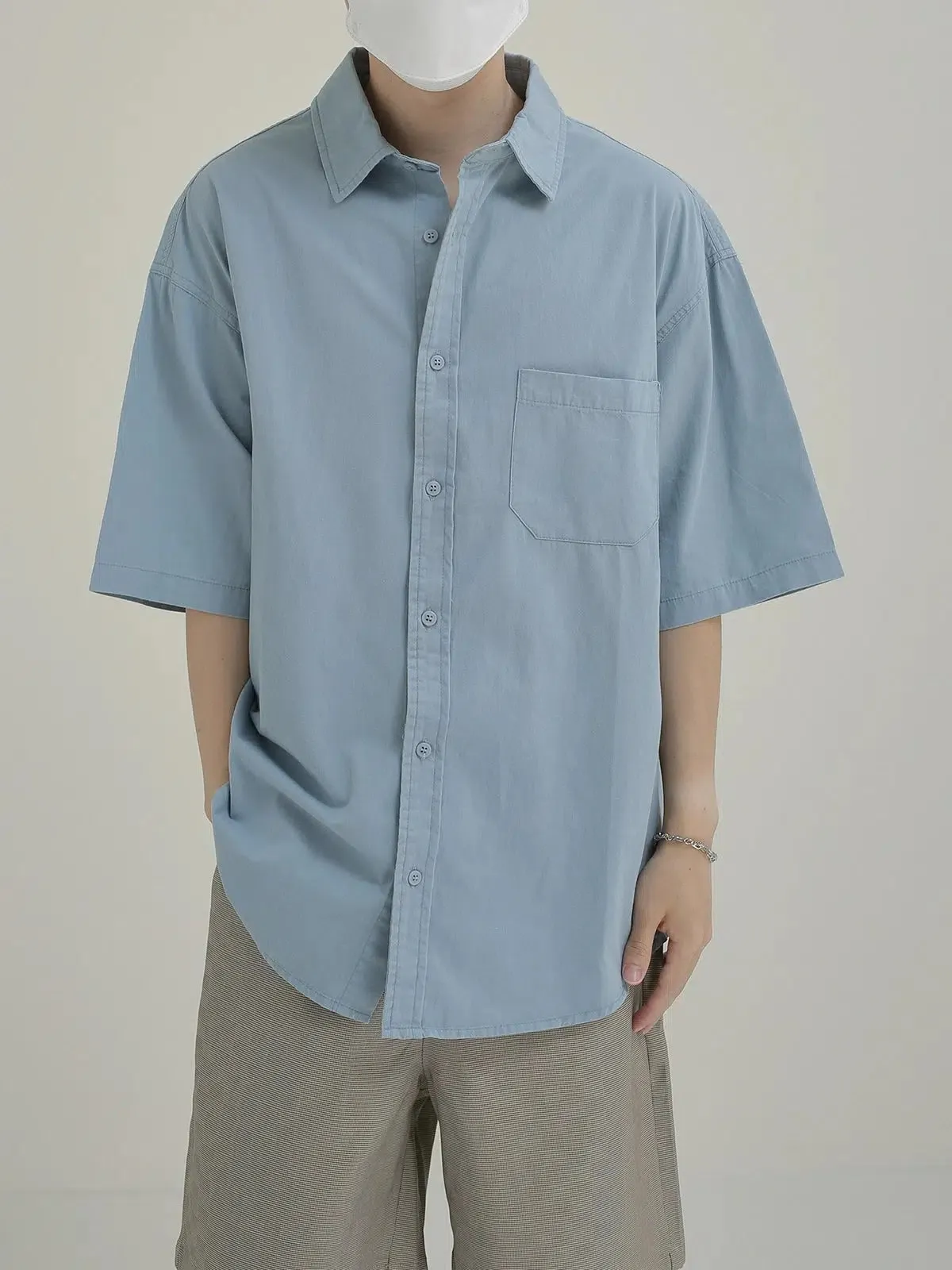 Breathable Washed Denim T-Shirt