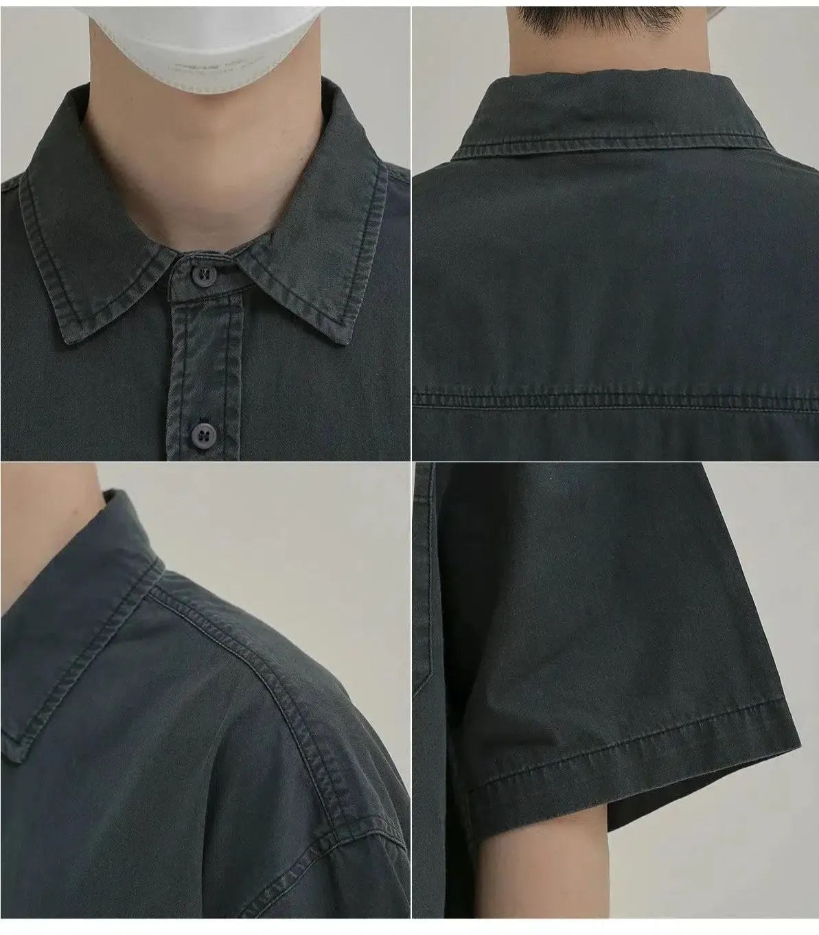 Breathable Washed Denim T-Shirt