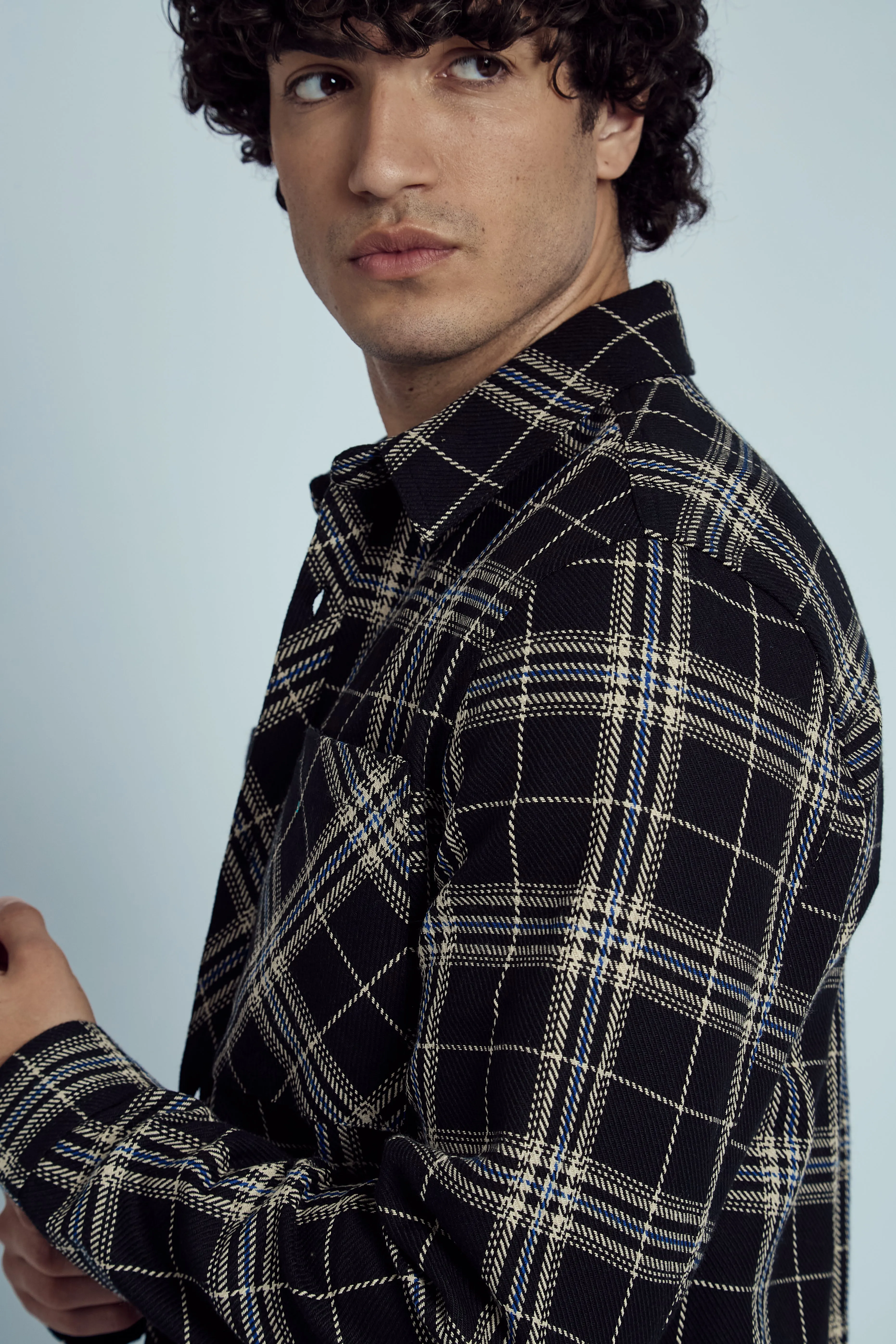 BRONWYN HEAVYWEIGHT CHECK OVERSHIRT