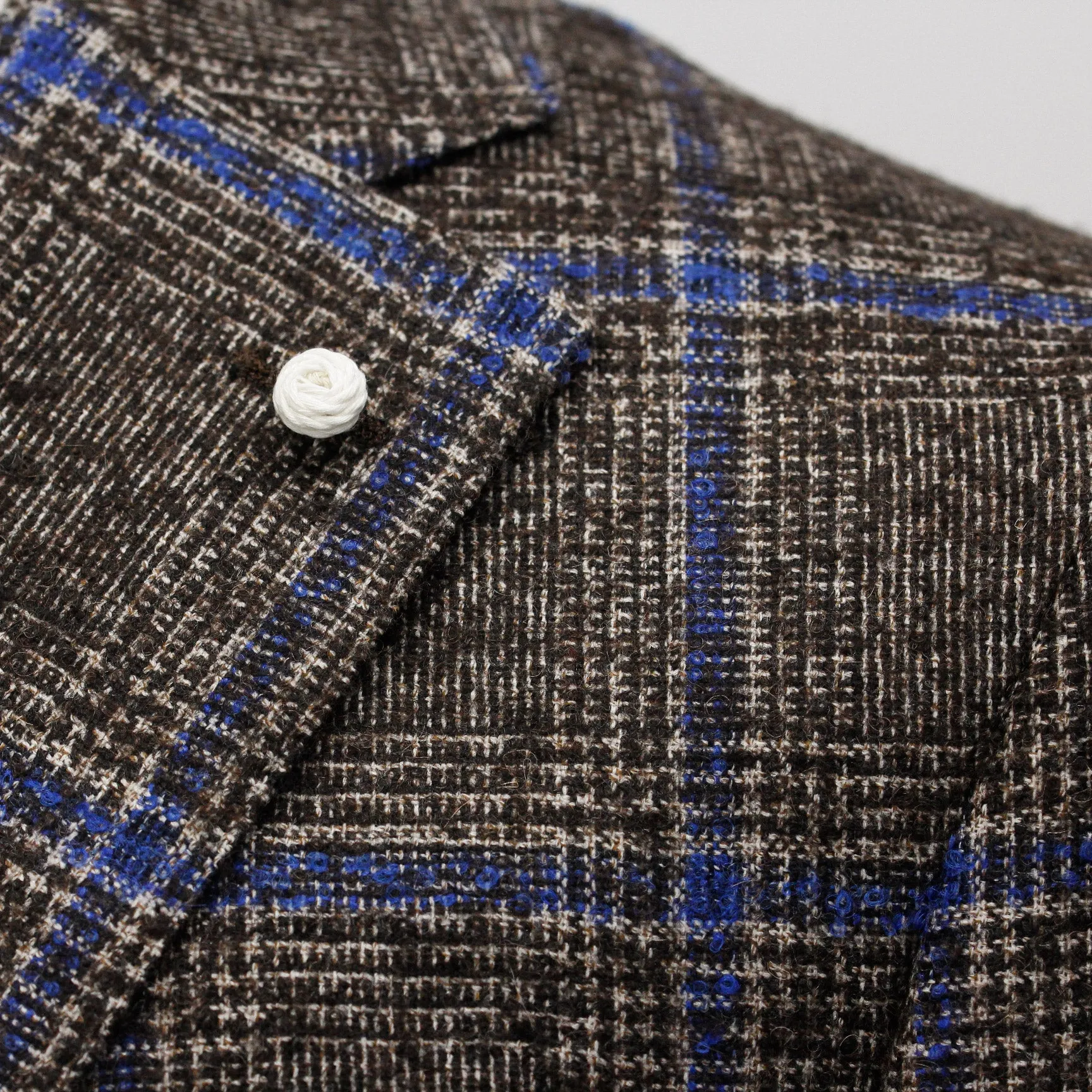 Brown Check Luigi Bianchi Mantova - Dream Fit - Loro Piana Alpaca