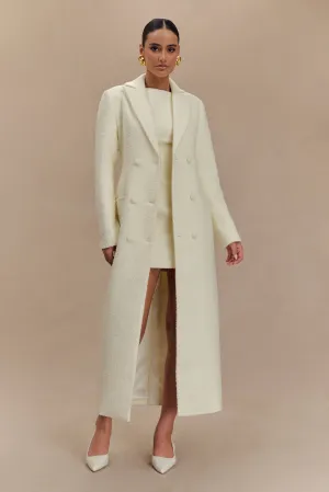 Carver Boucle Coat - Ivory