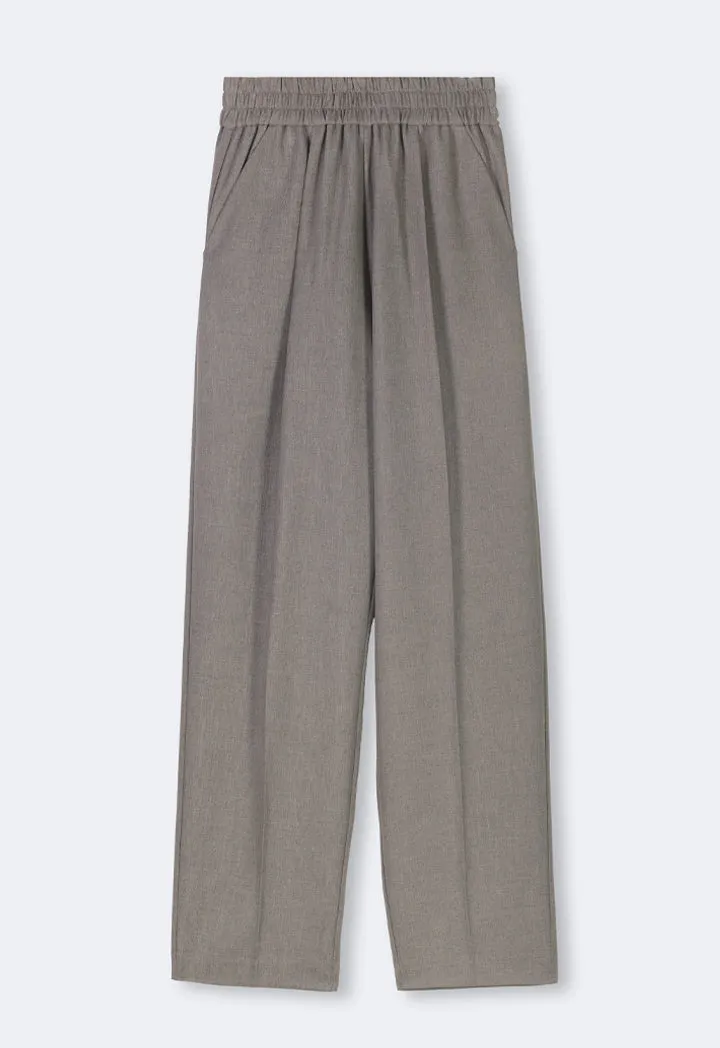 Choice Solid Straight Leg Formal Trousers Anthracite