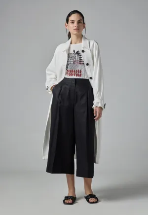 Choice Wide Leg Basic Trousers Black