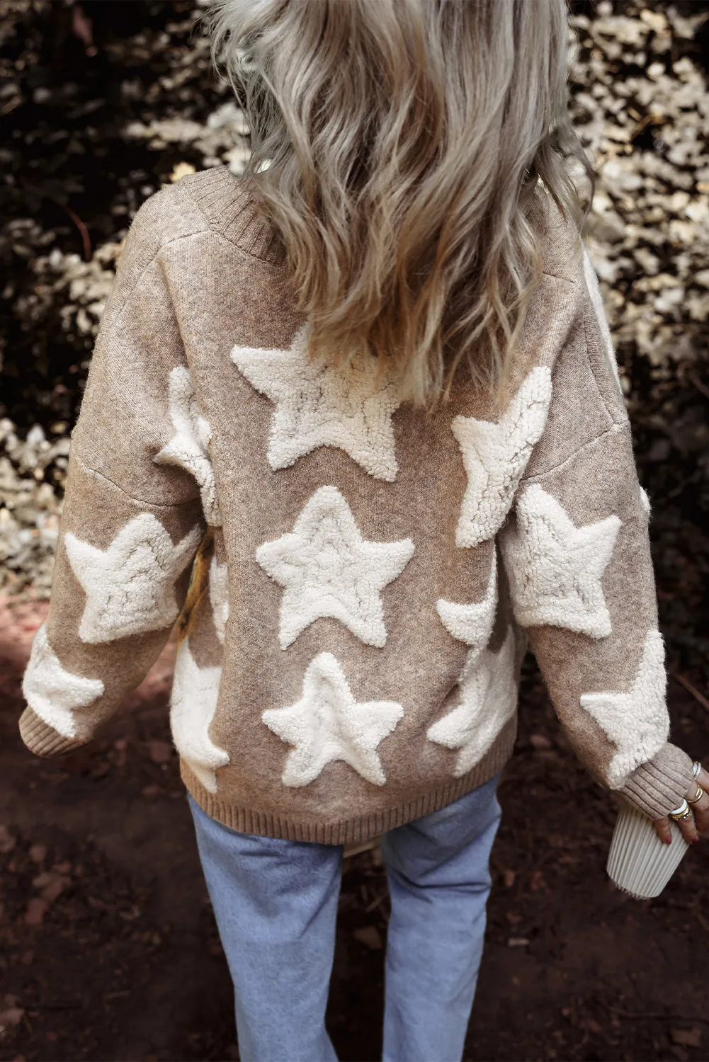 Clare Sherpa Star Cardigan