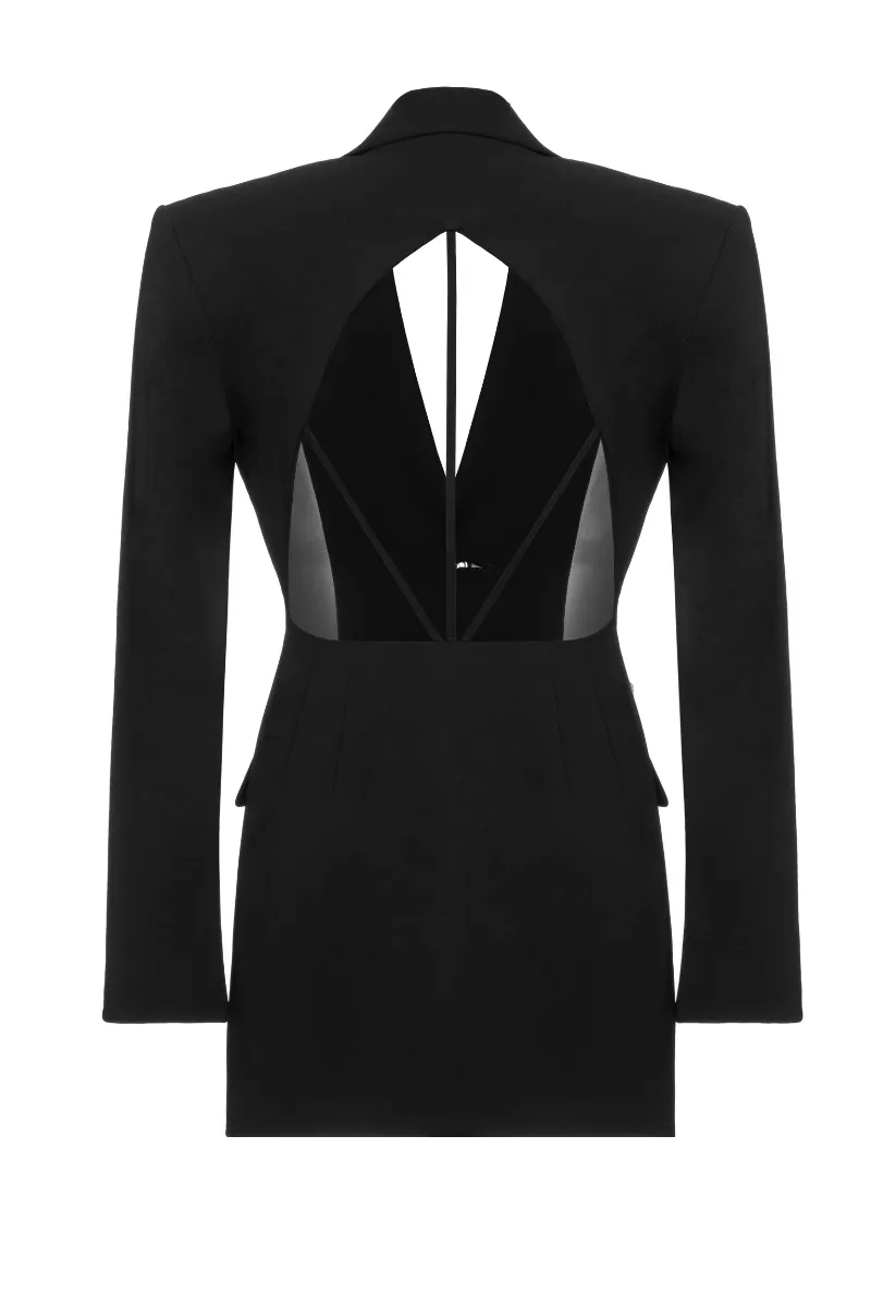 CUT-OUT SINGLE-BREASTED BLAZER