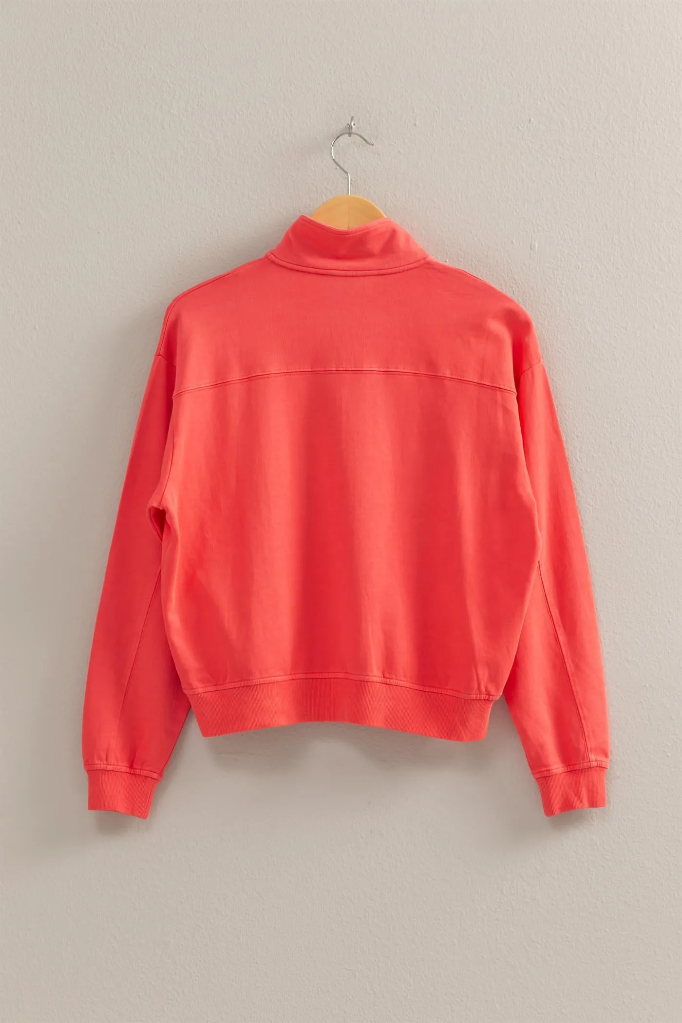 DZ25A871-Half Zip Long Sleeve Sweatshirt