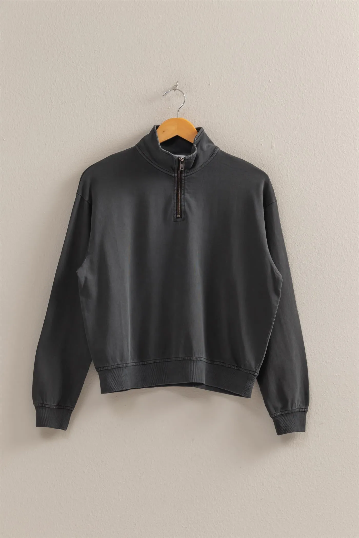 DZ25A871-Half Zip Long Sleeve Sweatshirt