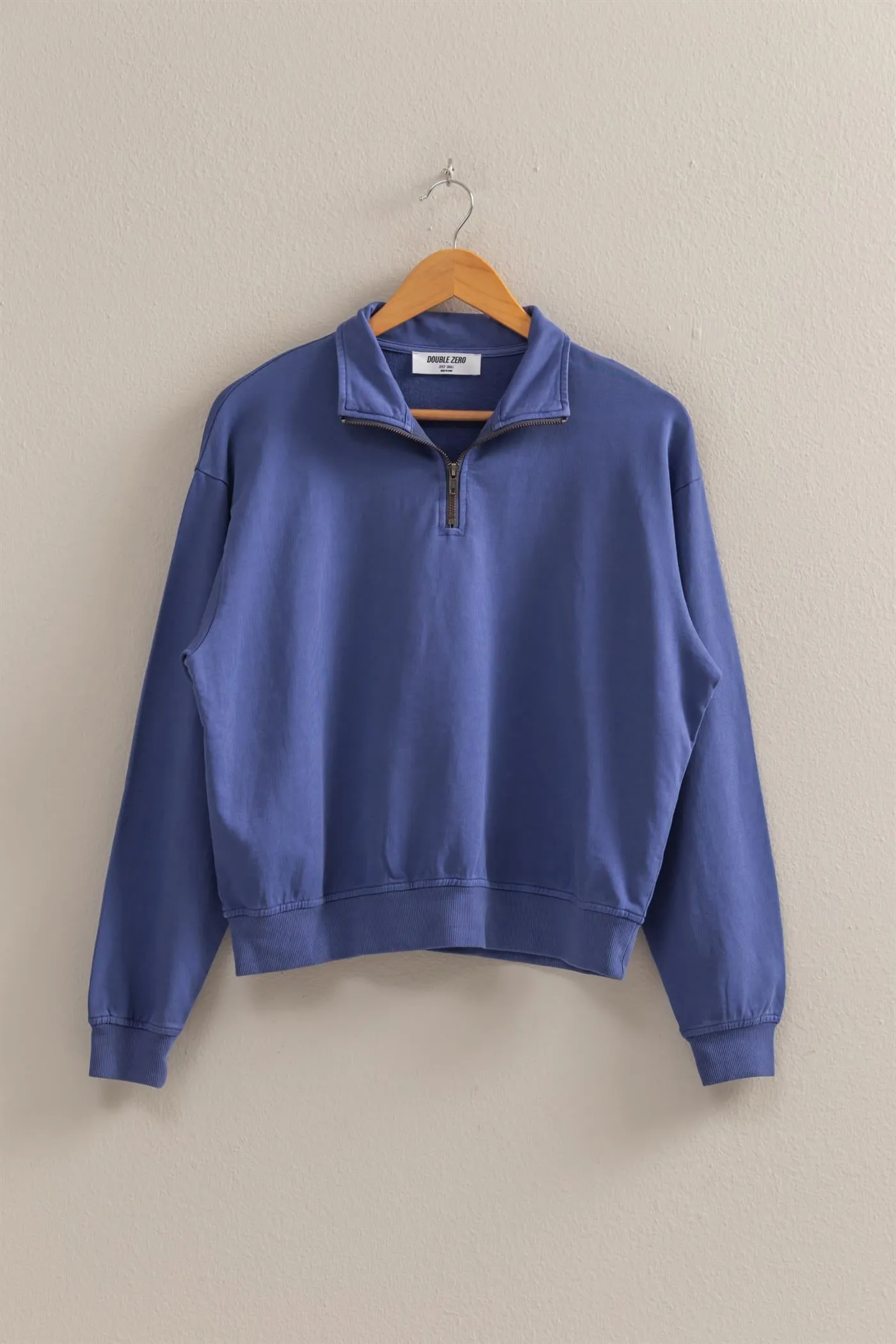 DZ25A871-Half Zip Long Sleeve Sweatshirt