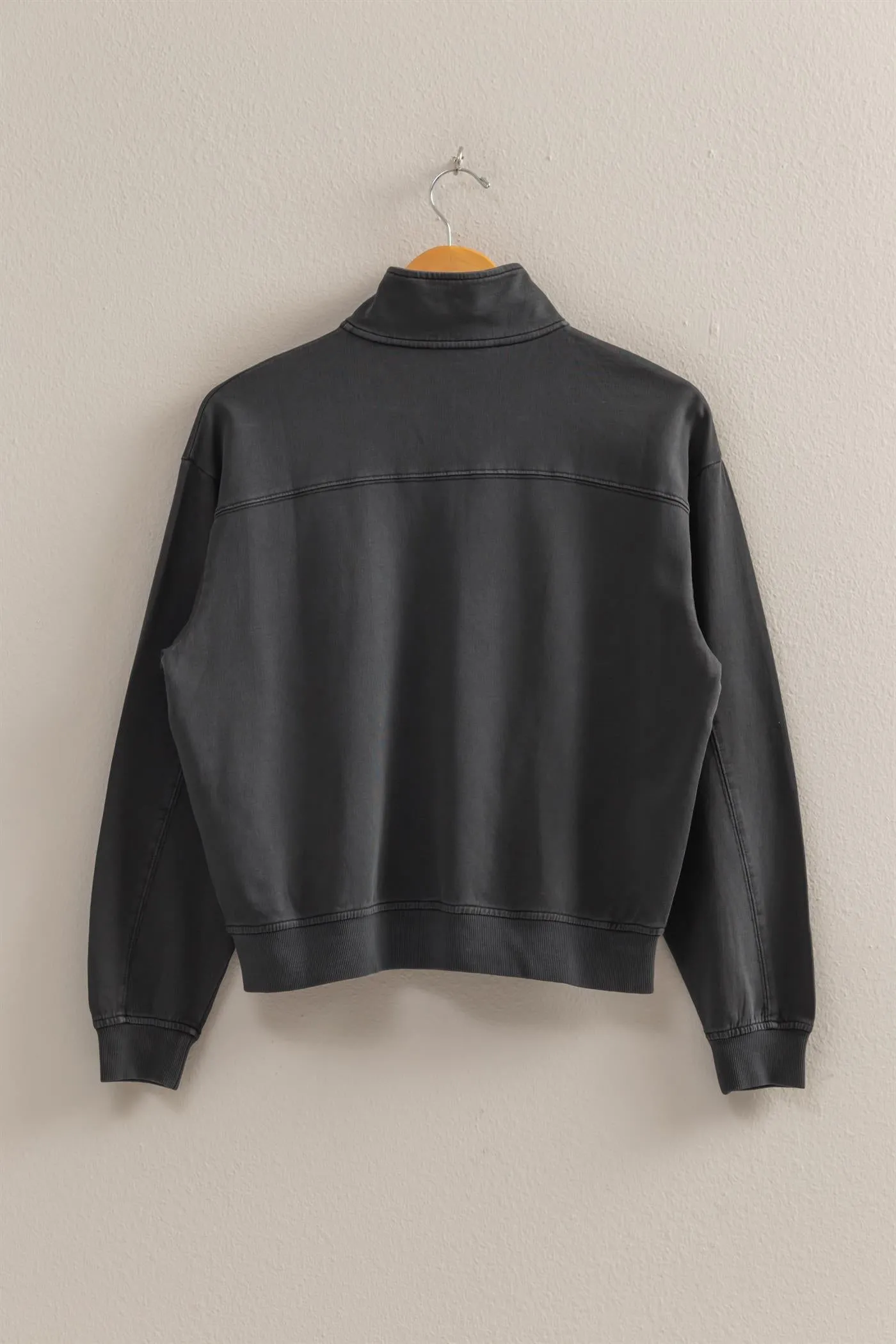 DZ25A871-Half Zip Long Sleeve Sweatshirt