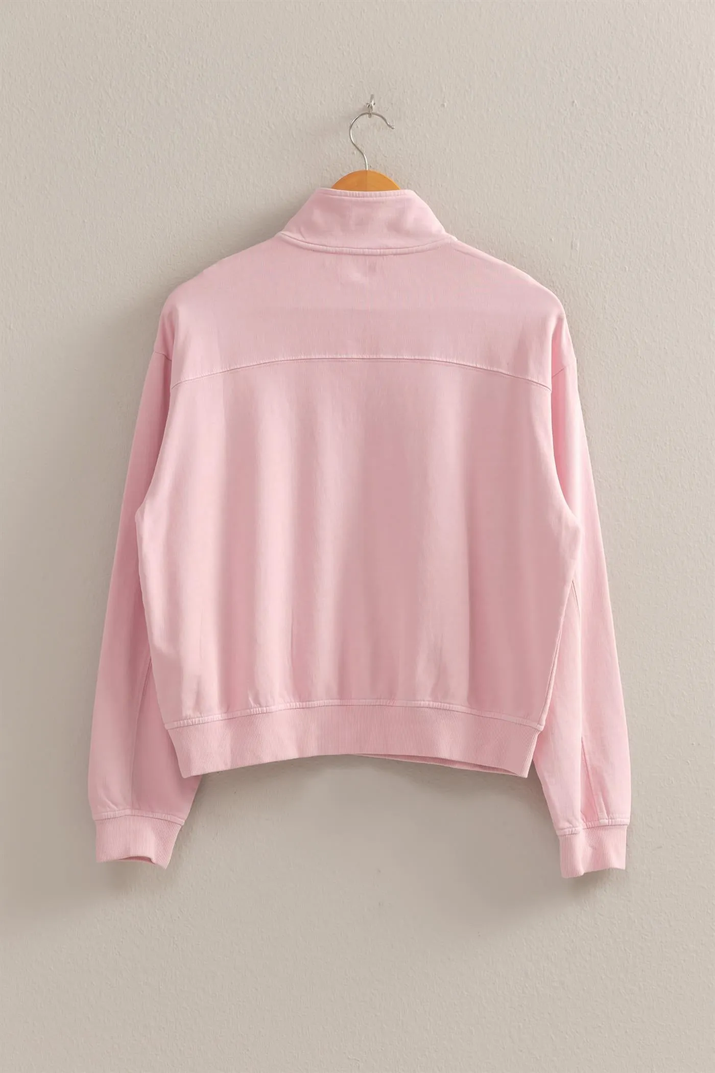 DZ25A871-Half Zip Long Sleeve Sweatshirt