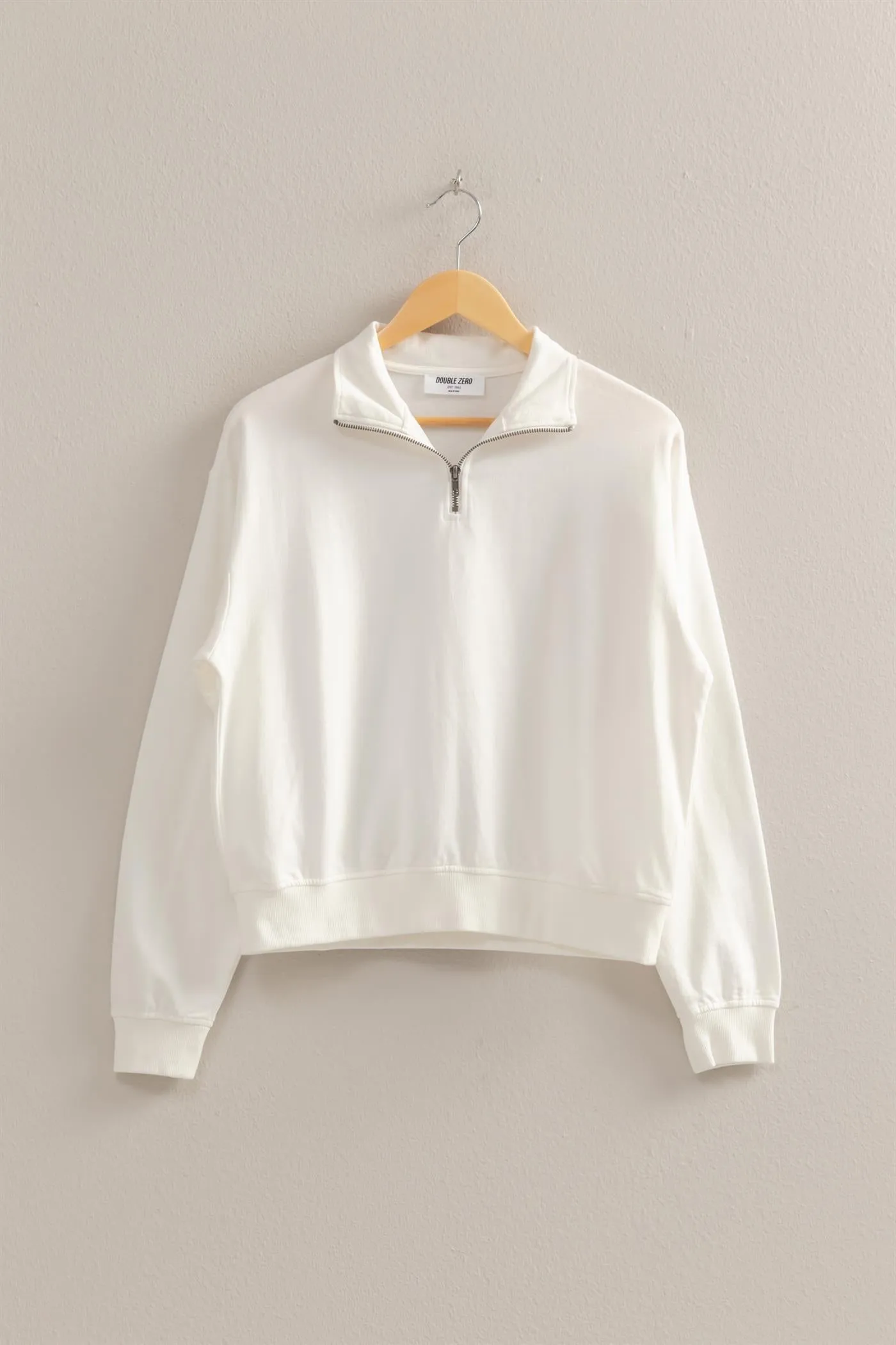 DZ25A871-Half Zip Long Sleeve Sweatshirt