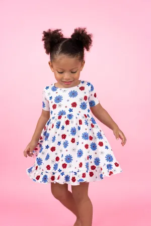 EXCLUSIVE FREEDOM BLOOMS DREAM RUFFLE DRESS