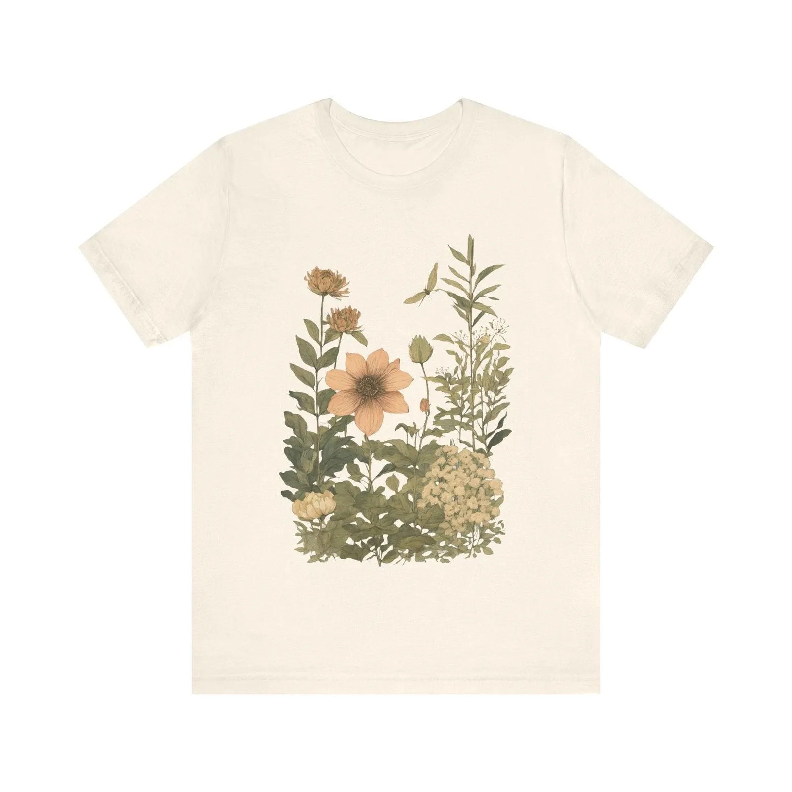 Flower Botanical Serenity T Shirt