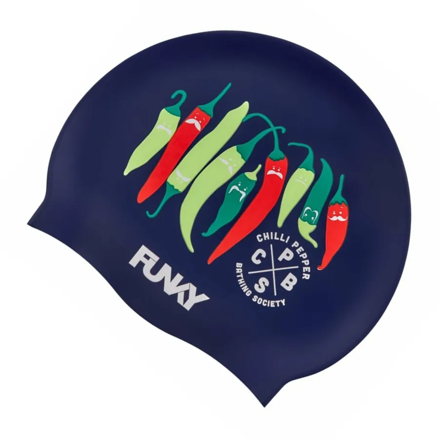 Funky Silicone Swimming Cap FYG017N - Chilli Boss