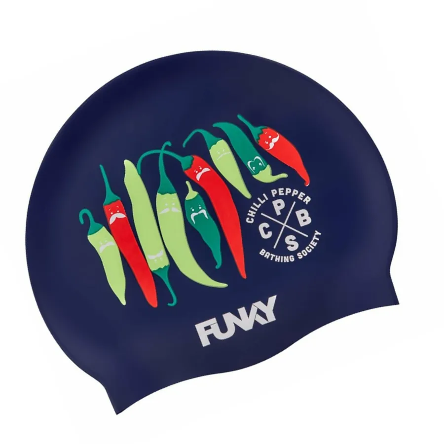 Funky Silicone Swimming Cap FYG017N - Chilli Boss