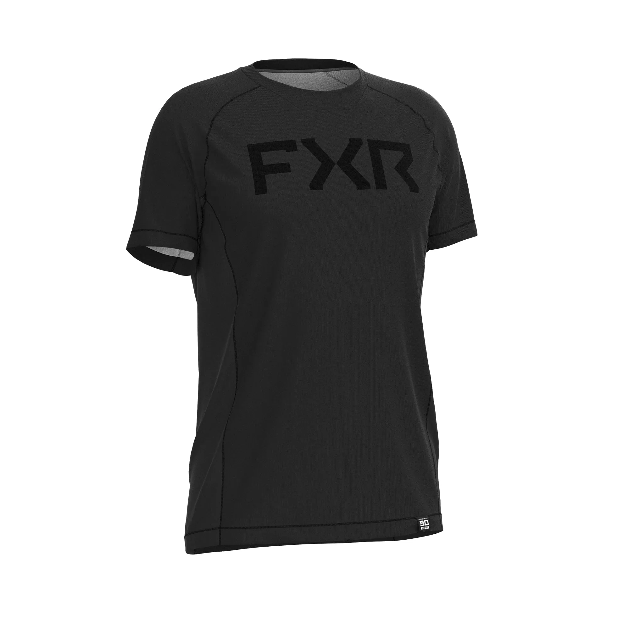 FXR  Mens Attack UPF T-Shirt Asphalt Polyester DWR SunshieldLightweight