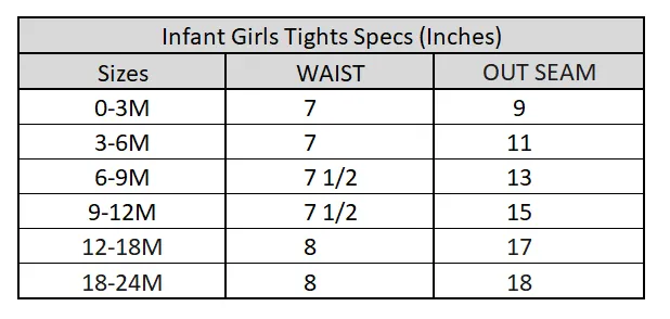 Infant Girls Lycra Jersey Basic Tight