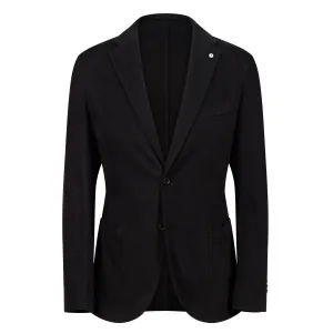 L.B.M. 1911 Unstructured Two-Button Jacket BLACK REG