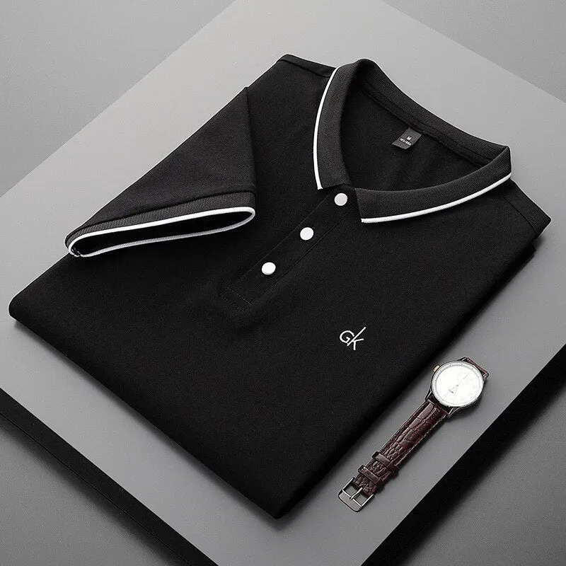 Letter Embroidery Polo Shirts