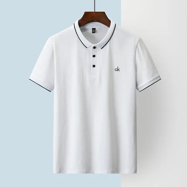 Letter Embroidery Polo Shirts