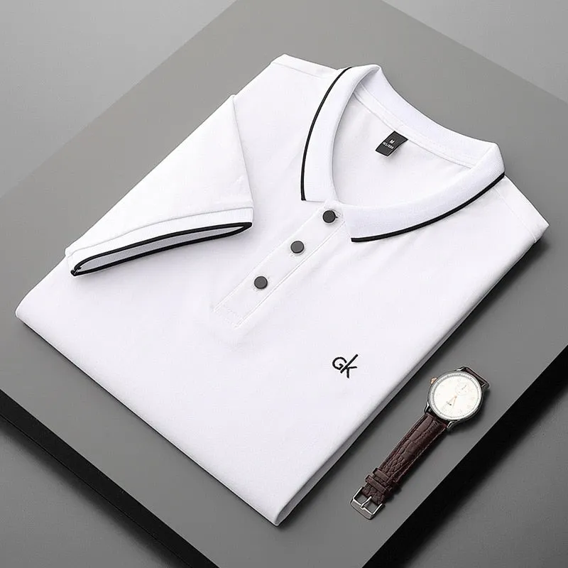 Letter Embroidery Polo Shirts