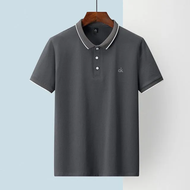 Letter Embroidery Polo Shirts