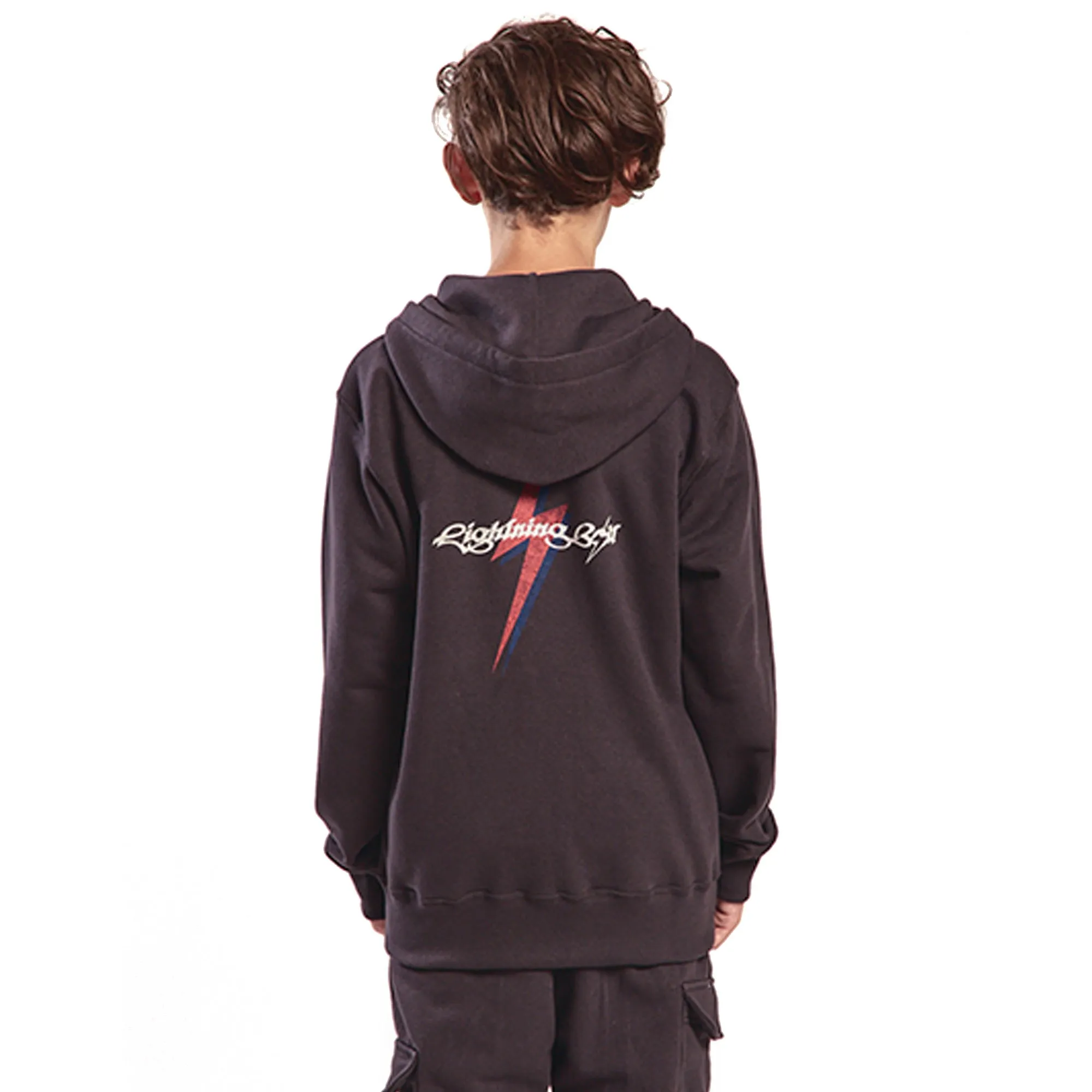 Lightning Bolt Zip Up Hoodie Boys - Lightning Bolt ⚡