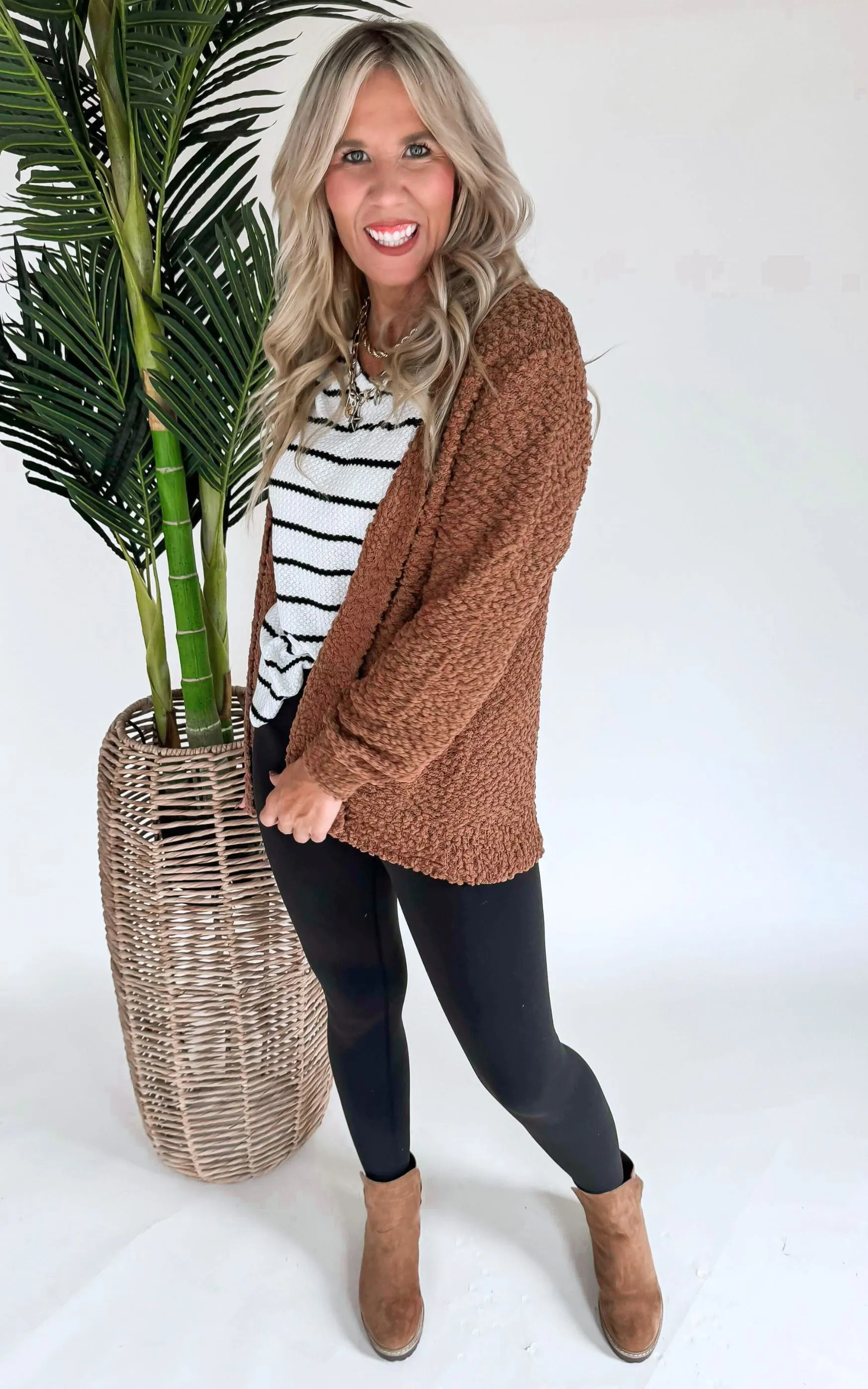 Long Sleeve Popcorn Cardigan - Final Sale