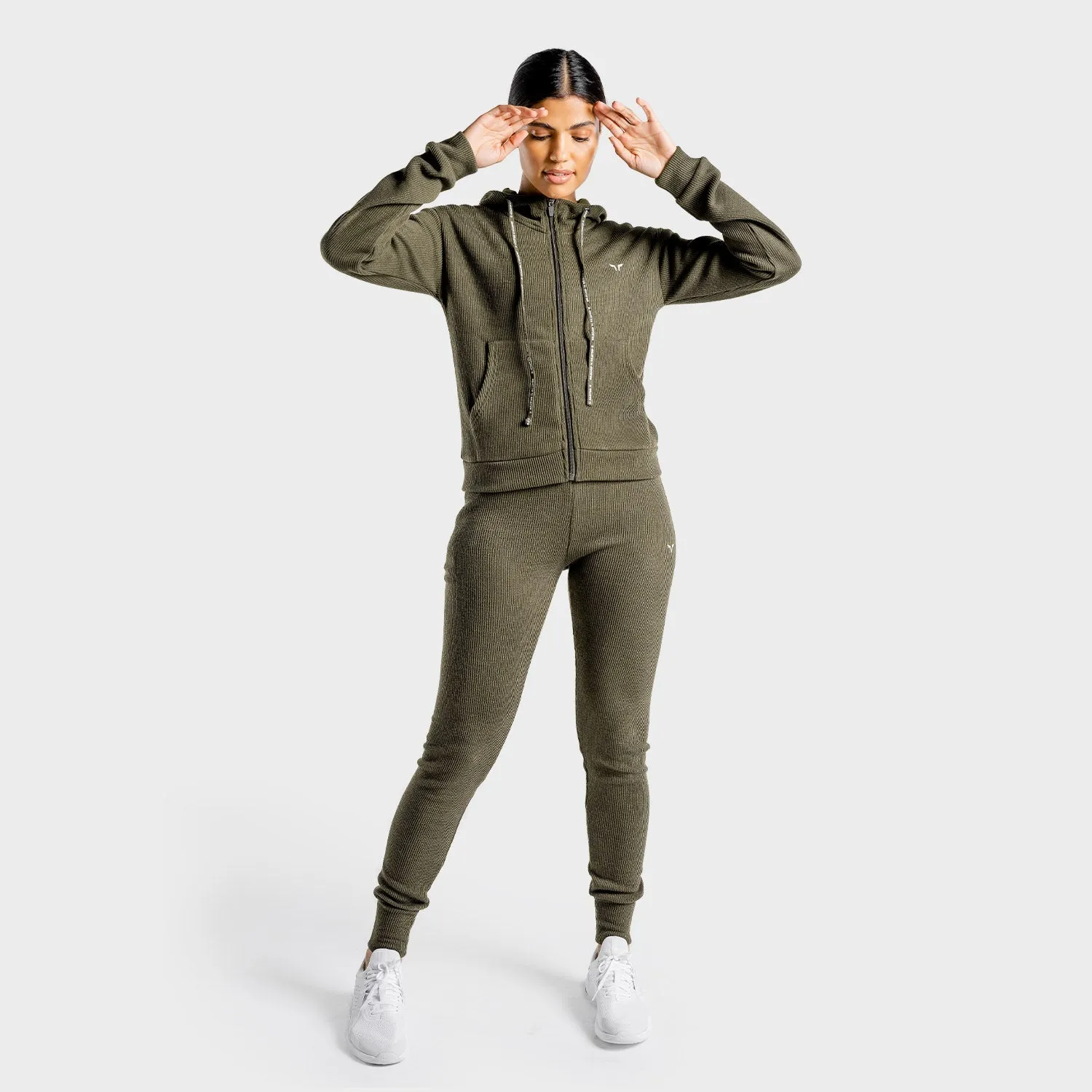 Luxe Zip Up - Olive