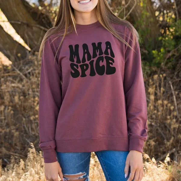 Mama Spice Wavy Lightweight Sweatshirt