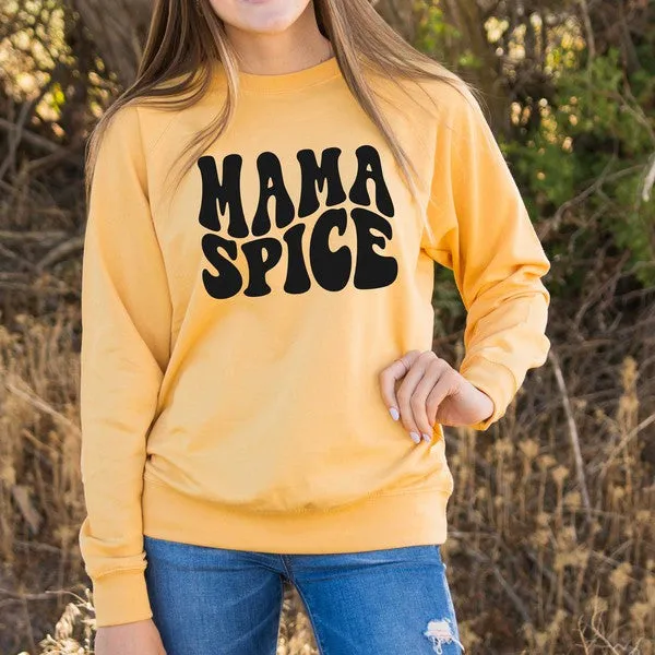 Mama Spice Wavy Lightweight Sweatshirt