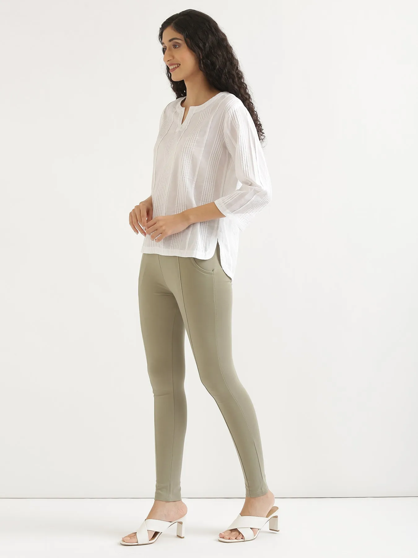 Mint Green 4-Way Stretchable Pants