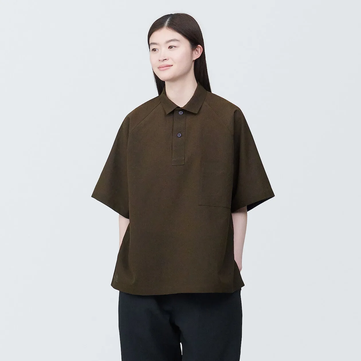 MUJI Labo Breathable UV Protection Polo Shirt