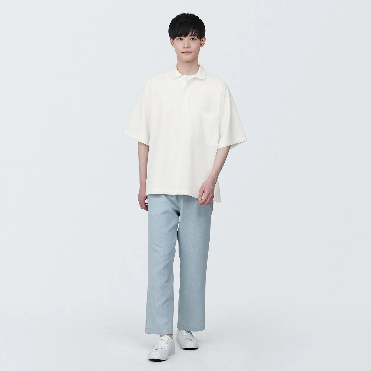 MUJI Labo Breathable UV Protection Polo Shirt