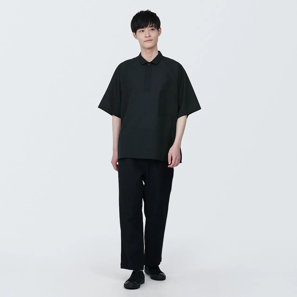 MUJI Labo Breathable UV Protection Polo Shirt