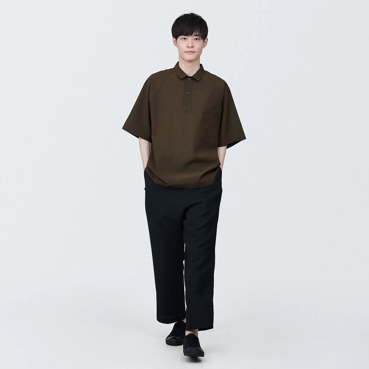 MUJI Labo Breathable UV Protection Polo Shirt