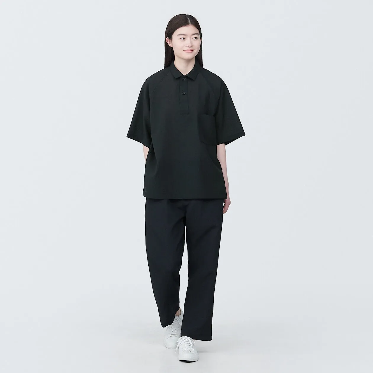 MUJI Labo Breathable UV Protection Polo Shirt