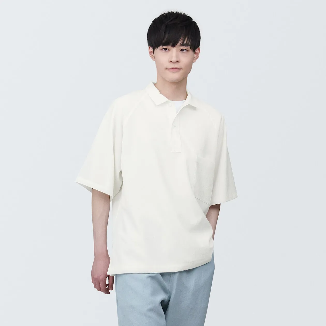 MUJI Labo Breathable UV Protection Polo Shirt