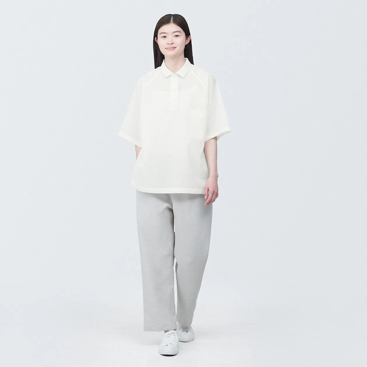 MUJI Labo Breathable UV Protection Polo Shirt