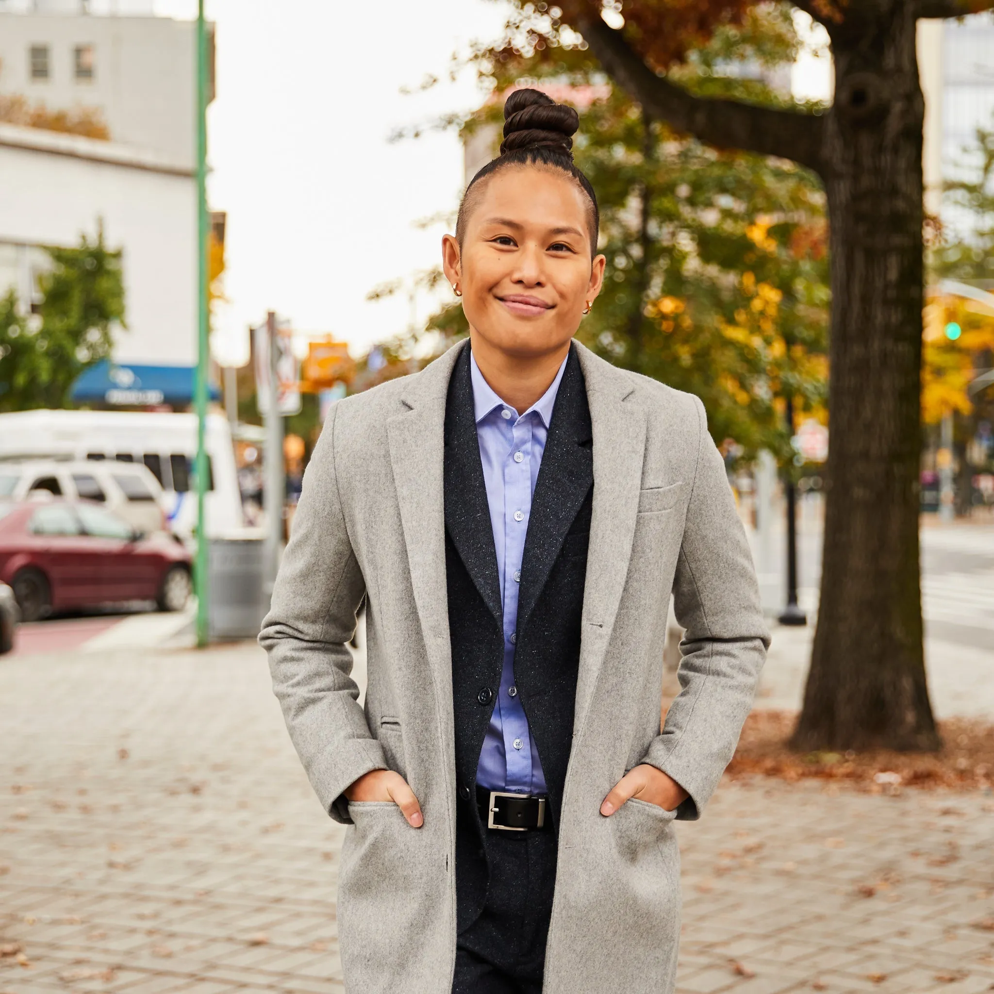 Navy Pebble Blazer