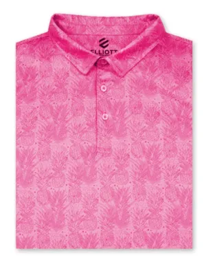 Paina - Pink Men's Golf Shirt Polo