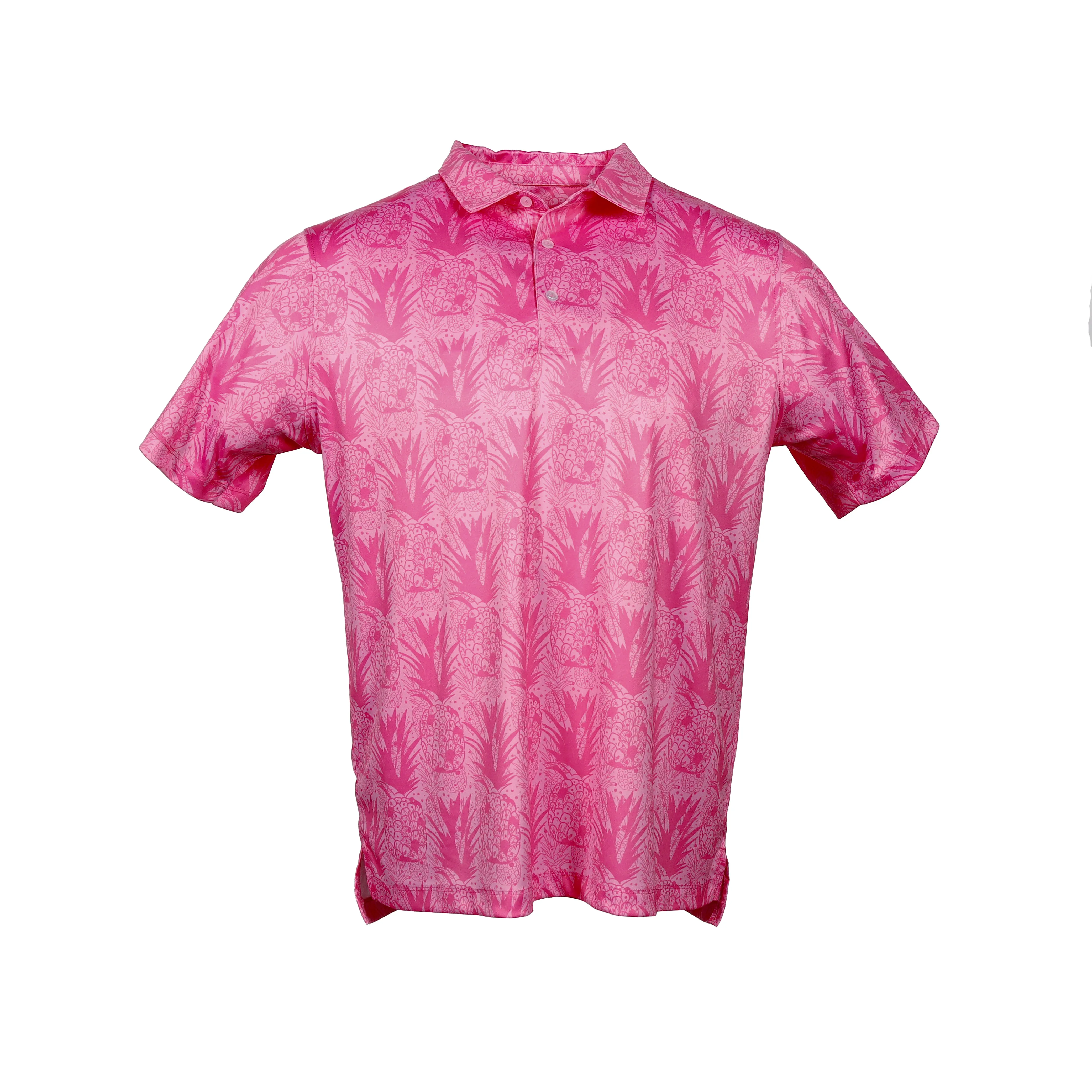 Paina - Pink Men's Golf Shirt Polo