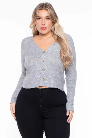 Plus Size Delaney Sweater - Gray