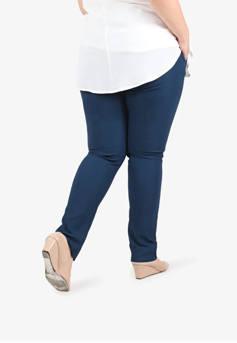 Queenie FLEXI Tall Version Skinny Pants - Blue