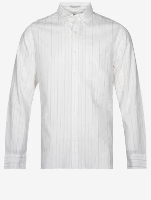 Regular Archive Oxford Stripe Shirt Eggshell